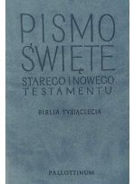 Oazowa Biblia Tysiąclecia - Pismo Święte Starego i Nowego Testamentu ekooprawa jasnoniebieska