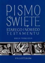 Pismo Święte Starego i Nowego Testamentu Biblia Papieska złocone brzegi, duży druk