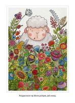 Pocztówka z kolorowanką - Przypatrzcie się liliom