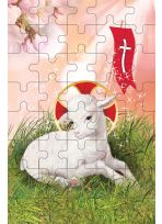 Puzzle religijne na Wielkanoc - Baranek Boży