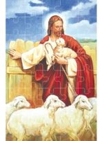 Puzzle religijne na Wielkanoc - Chrystus dobry pasterz