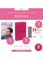 Różowy Biblijny Prezent dla Kobiety (Książka + Biblia + Kalendarz)
