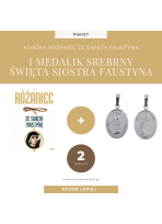 Zestaw Święta Siostra Faustyna z modlitewnikiem i medalikiem