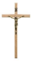 Krzyż wiszący 12 cm drewno jasne 