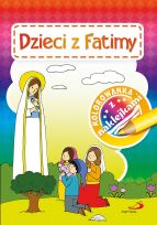 Kolorowanka z naklejkami. Dzieci z Fatimy