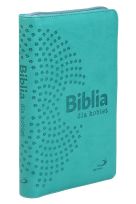 Pismo Święte Starego i Nowego Testamentu - Biblia dla kobiet - suwak, złocone brzegi kartek, turkusowa