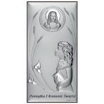 Obrazek Srebrny Pamiątka I Komunii 6683S/2 Dziewczynka 6x12 cm
