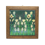 Płytka ceramiczna w ramce 13x13 cm. Lilie Fernando