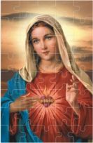 Puzzle religijne - Serce Maryi