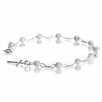 Bransoletka różańcowa na rękę, dziesiątka ażurowa, 3,0-3,4 g, srebro pr. 925 BRP01