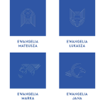 Zestaw Ewangelii (Mateusza, Łukasza, Marka, Jana) z infografikami w małym podręcznym kieszonkowym wydaniu