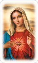 Obrazek święty z modlitwą do Matki Bożej - Serce Maryi