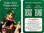 Karta Matko Boża Pompejańska, módl się za nami