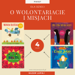 Zestaw książek dla dzieci o wolontariacie i misjach