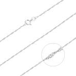 Łańcuszek srebrny pr. 925 singapur 1,6 mm LSN025