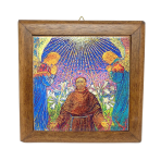 Płytka ceramiczna 13x13 cm. Św. Franciszek - mozaika Fernando