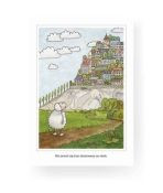 Pocztówka z kolorowanką - Nie zawali się dom