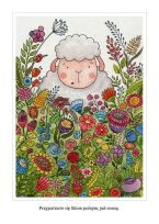 Pocztówka z kolorowanką - Przypatrzcie się liliom