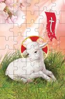 Puzzle religijne na Wielkanoc - Baranek Boży