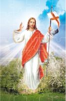 Puzzle religijne na Wielkanoc - Chrystus Zmartwychwstały