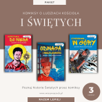 Zestaw 3 komiksów religijnych: Acutis, Frassati, Baraniak